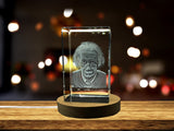 Einstein Art | 3d Engraved Crystal Keepsake | Gift for scientists
