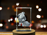 Majestic Santa Claus | 3D Engraved Crystal Sculpture A&B Crystal Collection