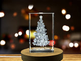Sparkling Christmas Tree | 3D Engraved Crystal Decoration A&B Crystal Collection