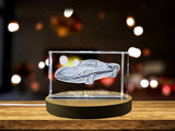 Unbridled Grace: Jaguar XJ13 (1965) - 3D Engraved Crystal Tribute A&B Crystal Collection