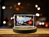 American Legend: Chevrolet Corvette (1953-1962) - 3D Engraved Crystal Tribute A&B Crystal Collection