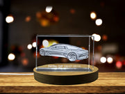 Exquisite 3D Engraved Crystal of the 2019 Bentley EXP 100 GT Concept Supercar