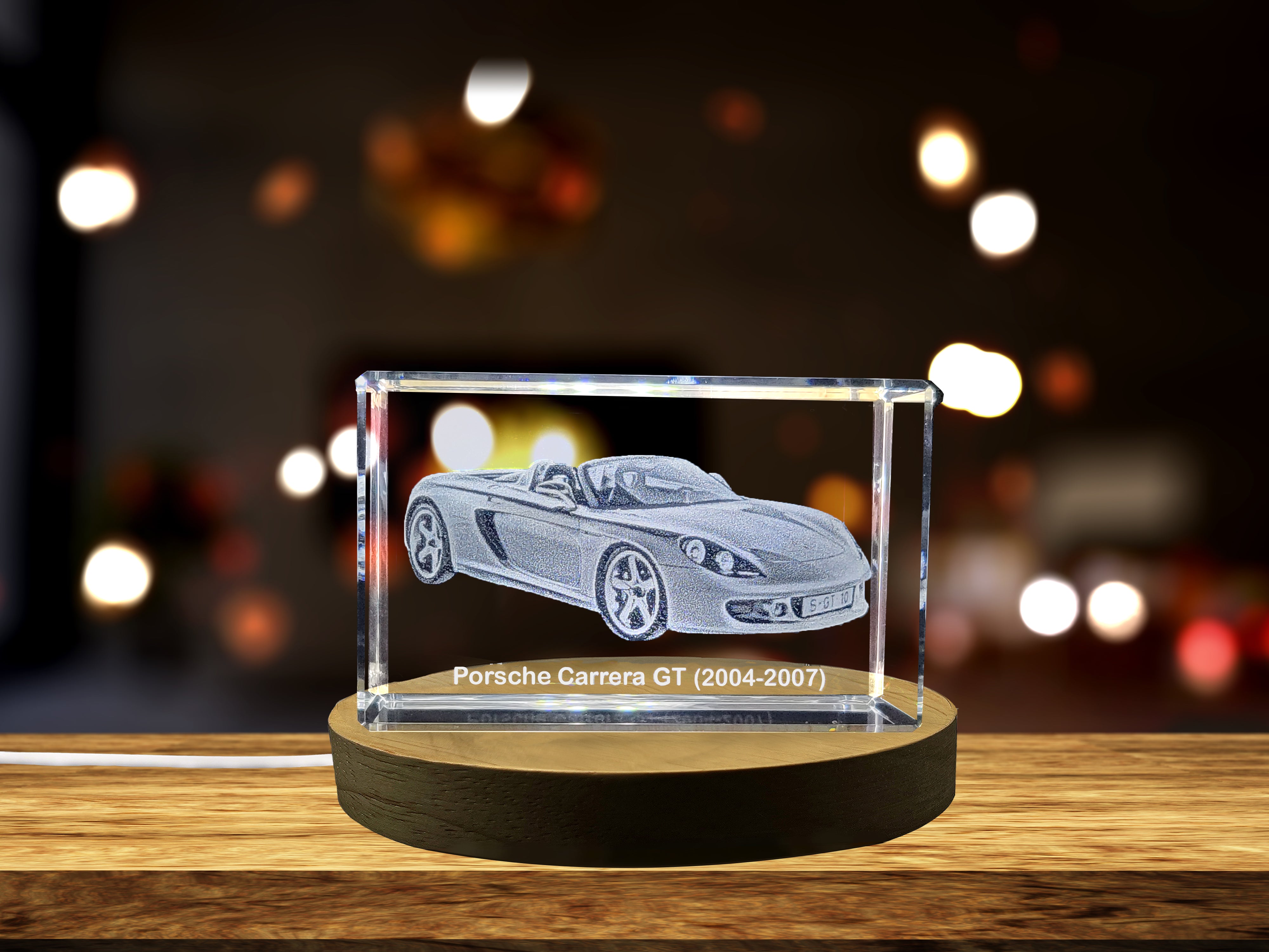 Pure Performance: Porsche Carrera GT (2004-2007) - 3D Engraved Crystal Tribute A&B Crystal Collection
