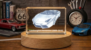Aero Dynamic Marvel: Lamborghini Renton (2009-2010) - Hommage en cristal gravé 3D