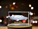 Legendary Powerhouse: BMW M1 (1978–1981) - 3D Engraved Crystal Tribute A&B Crystal Collection