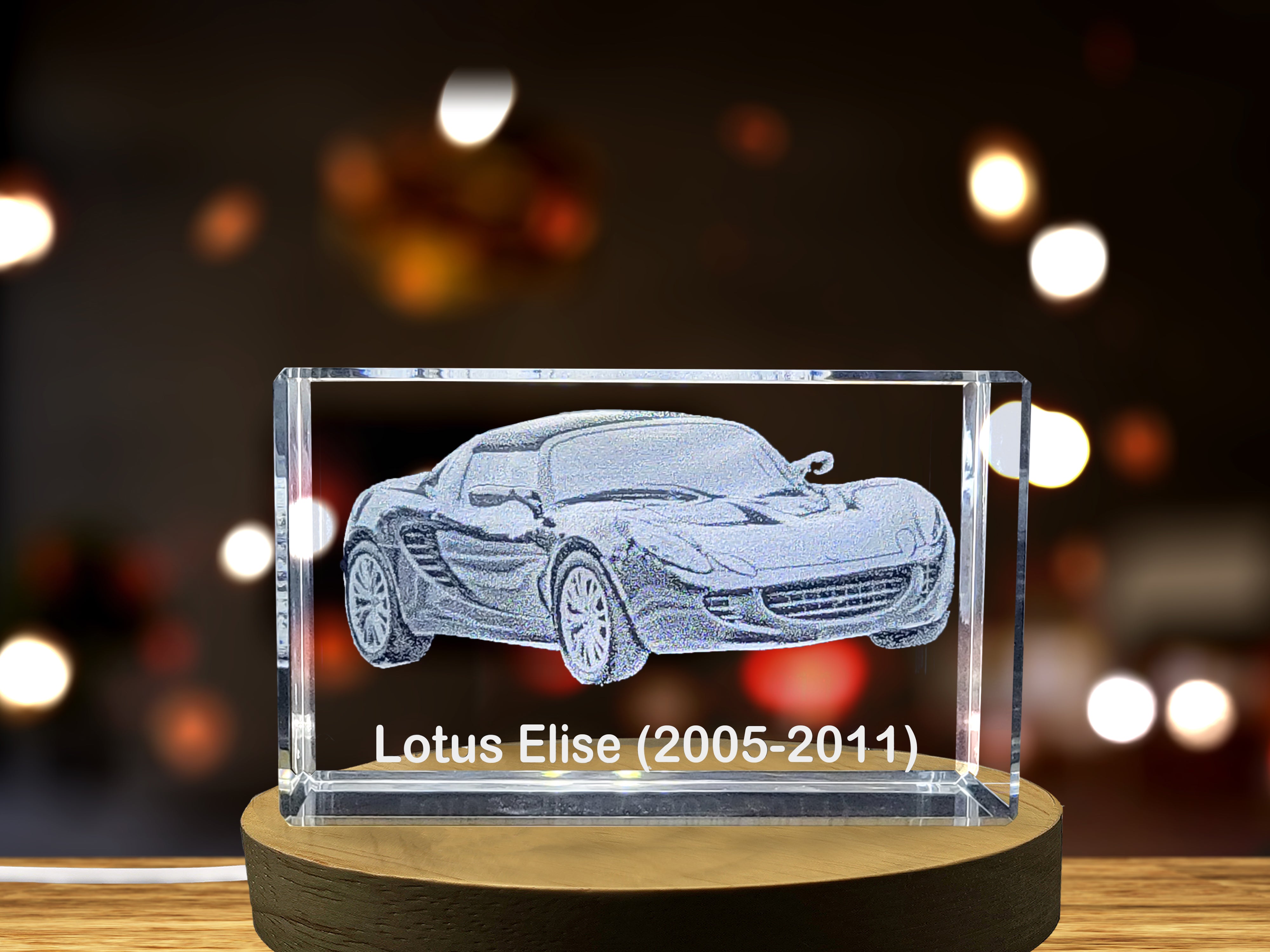 Pure Driving Thrills: Lotus Elise (2005–2011) - 3D Engraved Crystal Tribute A&B Crystal Collection