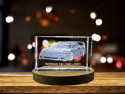 The Legend Unleashed: Ferrari F40 (1987–1992) - 3D Engraved Crystal Tribute