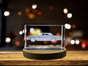 Timeless Luxury: Lincoln Continental (1961–1969) - 3D Engraved Crystal Tribute