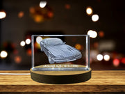 Exquisite 3D Engraved Crystal of the Iconic 1975-1996 Jaguar XJS Coupe