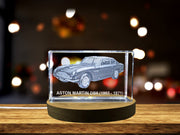 Elegance and Power: Aston Martin DB6 (1965–1971) - 3D Engraved Crystal Tribute