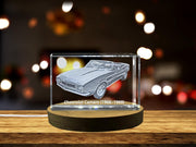 Exquisite 3D Engraved Crystal of the Classic 1966-1969 Chevrolet Camaro