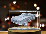 Exquisite 3D Engraved Crystal of the Classic 1966-1969 Chevrolet Camaro A&B Crystal Collection