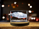 Unleash the Supercar Legend: Bugatti Veyron (2005–2011) - 3D Engraved Crystal Tribute A&B Crystal Collection