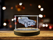 Timeless Beauty: Austin-Healey 100 (1956–1959) - 3D Engraved Crystal Tribute