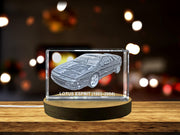 Exquisite 3D Engraved Crystal of the Iconic 1993-2004 Lotus Esprit Sports Car