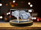 Exquisite 3D Engraved Crystal of the Legendary 2005-2006 Ford GT Supercar A&B Crystal Collection