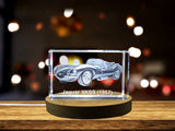 The Legend Revived: Jaguar XKSS (1957) - 3D Engraved Crystal Tribute A&B Crystal Collection