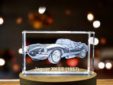 The Legend Revived: Jaguar XKSS (1957) - 3D Engraved Crystal Tribute A&B Crystal Collection