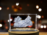 Unleash the Hypercar Beast: McLaren P1 (2014) - 3D Engraved Crystal Tribute A&B Crystal Collection