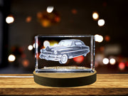 Mercury Coupe (1949–1951) - An American Classic Immortalized in 3D Engraved Crystal