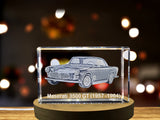 Maserati 3500 GT Luxury Sports Car Collectible Crystal Sculpture | Elegant 1957-1964 Model A&B Crystal Collection