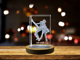 Hip-Hop Dancers 3D Engraved Crystal | Made-to-Order | Expertly Crafted A&B Crystal Collection