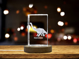 Diplodocus dinosaur 3d gravué cristal | Keeprsake à cristal gravé 3D