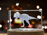 Albertosaurus Dinosaur 3D Engraved Crystal 3D Engraved Crystal Keepsake/Gift/Decor/Collectible/Souvenir A&B Crystal Collection
