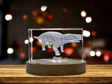 Minmi Dinosaur 3D Crystal gravé Crystal 3D Crystal Gravé Crystal / Gift / Decor / Collectible / Souvenir