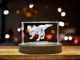Protoceratops Dinosaur 3D Engraved Crystal 3D Engraved Crystal Keepsake/Gift/Decor/Collectible/Souvenir A&B Crystal Collection