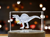 Spinosaurus Dinosaur 3D Engraved Crystal 3D Engraved Crystal Keepsake/Gift/Decor/Collectible/Souvenir A&B Crystal Collection