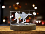 Spinosaurus Dinosaur 3D Engraved Crystal 3D Engraved Crystal Keepsake/Gift/Decor/Collectible/Souvenir A&B Crystal Collection