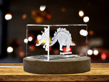 Stegosaurus Dinosaur 3D Engraved Crystal 3D Engraved Crystal Keepsake/Gift/Decor/Collectible/Souvenir A&B Crystal Collection
