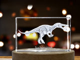 Suchomimus Dinosaur 3D Engraved Crystal 3D Engraved Crystal Keepsake/Gift/Decor/Collectible/Souvenir A&B Crystal Collection
