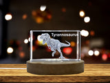 Tyrannosaurus Dinosaur 3D Engraved Crystal 3D Engraved Crystal Keepsake/Gift/Decor/Collectible/Souvenir A&B Crystal Collection