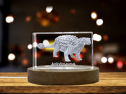 Ankylosaurus Dinosaur 3D Engraved Crystal 3D Engraved Crystal Keepsake/Gift/Decor/Collectible/Souvenir