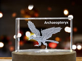 Archaeopteryx Dinosaur 3D Engraved Crystal 3D Engraved Crystal Keepsake/Gift/Decor/Collectible/Souvenir A&B Crystal Collection
