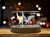 Archaeopteryx Dinosaur 3D Engraved Crystal 3D Engraved Crystal Keepsake/Gift/Decor/Collectible/Souvenir A&B Crystal Collection
