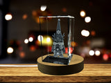 Tomte-plush-3D-Engraved-Crystal-Keepsake/Gift/Decor/Collectible/Souvenir