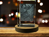 Engraved Crystal Harpies Art | 3D Laser Etched | Canadian-Made | Gift Box Included A&B Crystal Collection