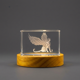SPHINX 3D Gravure Crystal 3D Saisie de cristal gravé / cadeau / décor / Collectible / Souvenir