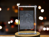 Fenryr 3D Engraved Crystal 3D Engraved Crystal Keepsake/Gift/Decor/Collectible/Souvenir A&B Crystal Collection