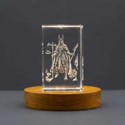 Anubis 3D Gravure Crystal 3D Crystal gravé Crystal / Cadeau / Décor / Collectible / Souvenir