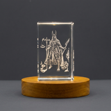 Anubis 3D Engraved Crystal Trophy Award with LED Base - Unique Recognition Keepsake - Custom Award From A&B Crystal Collection