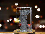 Re 3D Engraved Crystal 3D Engraved Crystal Keepsake/Gift/Decor/Collectible/Souvenir A&B Crystal Collection