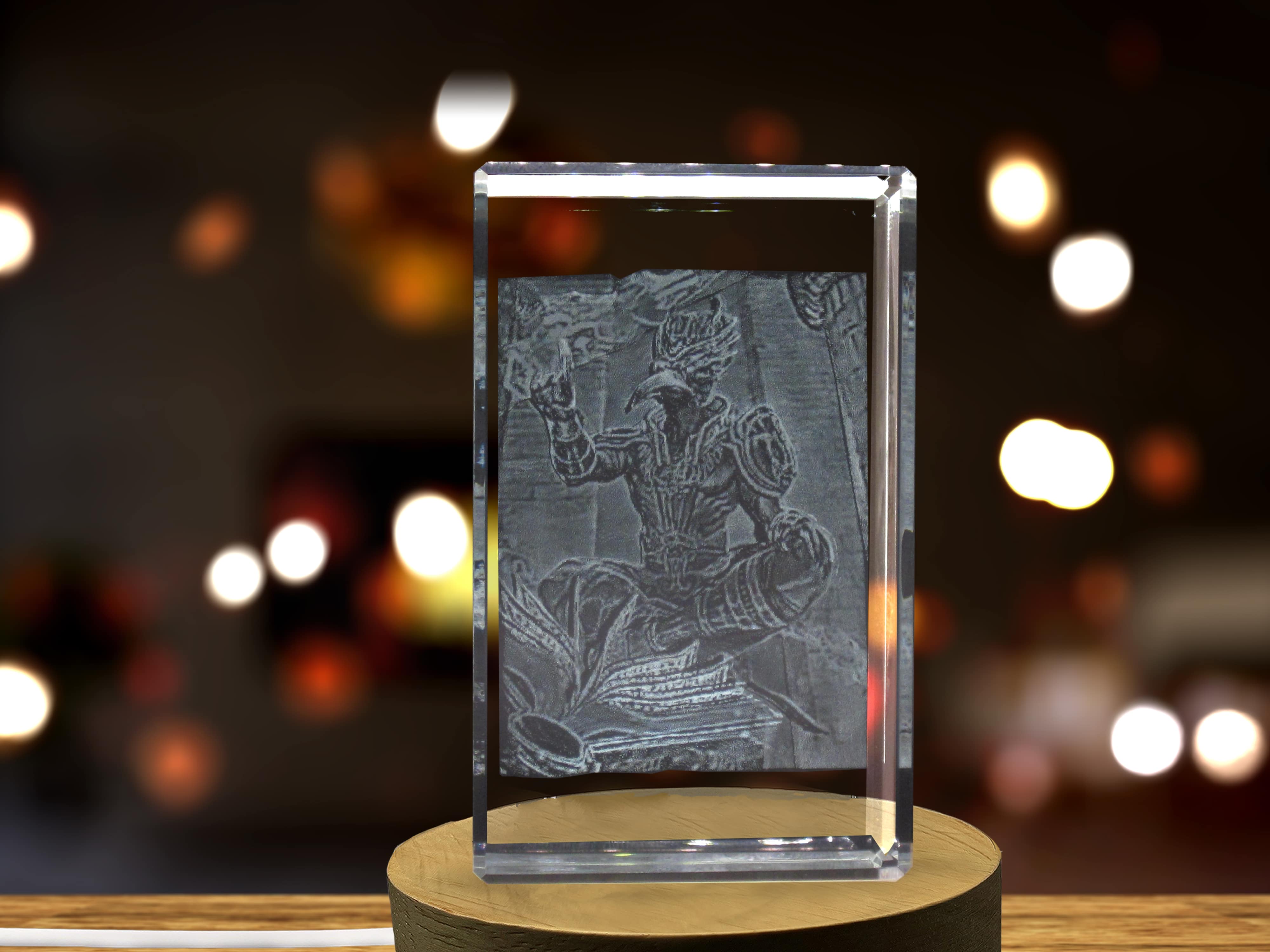 Thoth 3D Engraved Crystal 3D Engraved Crystal Keepsake/Gift/Decor/Collectible/Souvenir A&B Crystal Collection