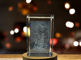 Nanshe 3D Engraved Crystal Keepsake - Elegant Decor & Memorable Gift A&B Crystal Collection