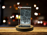 3D Engraved Crystal Siren Art | Mythology-Inspired Home Decor & Gift