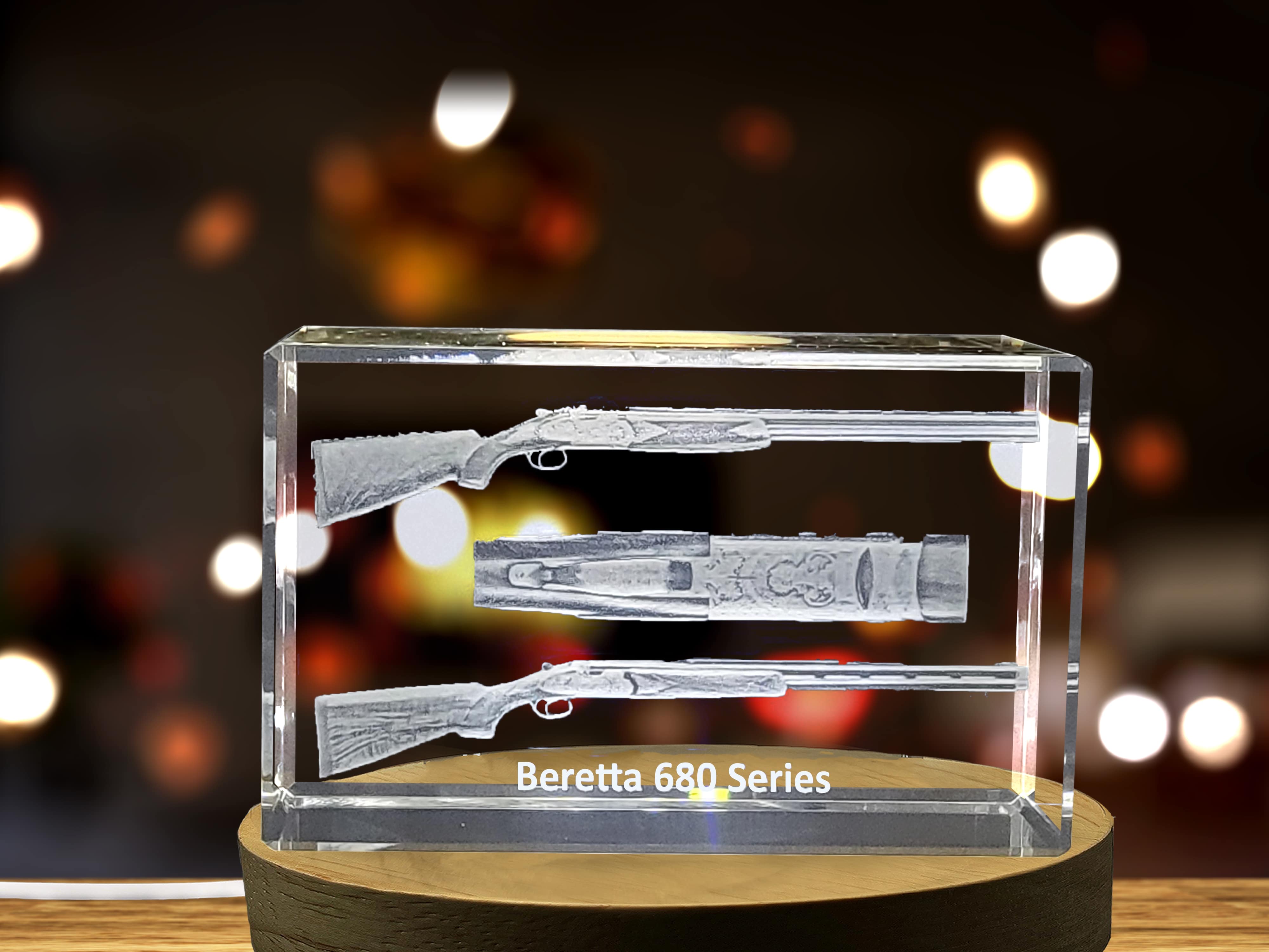 Beretta 680 Series Over/Under Shotgun | 3D Engraved Crystal A&B Crystal Collection