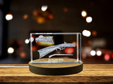 Kentucky Long Rifle Laser Engraved Display Crystal A&B Crystal Collection